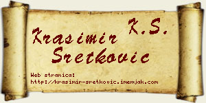 Krasimir Sretković vizit kartica